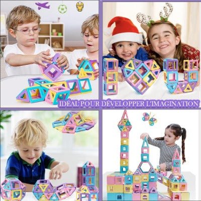 Generic jouets magnétiques,jeu éducatif qui développe l'intelligence des  enfants,64PCS à prix pas cher