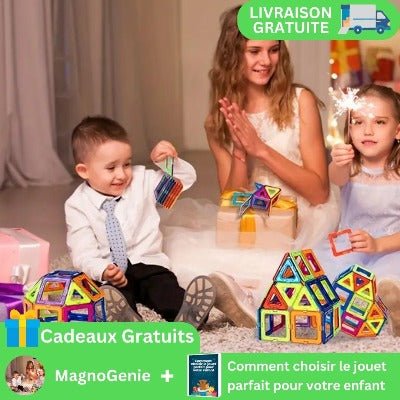 MagnoGenie™ - Jeu éducatif Magnitique Blocs - Intelli Toys